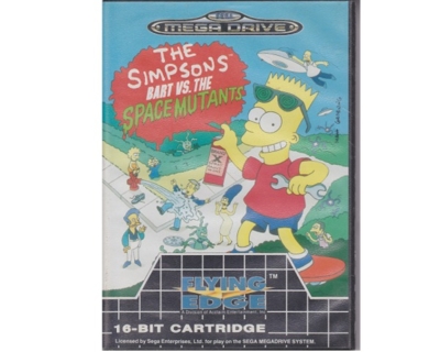 Simpsons,The : Bart vs the Space Mutants m. kasse og manual (SMD)