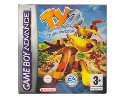 Ty Tasmanian Tiger 2 m. kasse og manual (GBA)