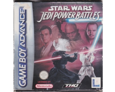Star Wars : Jedi Power Battles m. kasse (slidt) og manual (GBA)