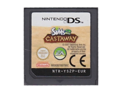 Sims 2 : Castaway u. kasse og manual (Nintendo DS)