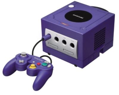 GameCube (Lilla) m. 1 uorig pad (kosmetiske fejl)