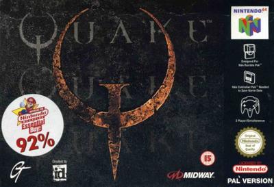 Quake m. kasse (slidt) og manual (N64)