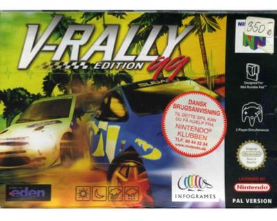 V-Rally Edition 99 m. kasse og manual (N64)
