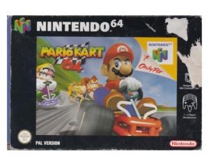 Mario Kart 64 m. kasse (slidt) og manual (N64)