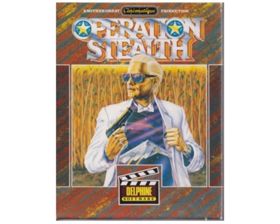 Operation Stealth m. kasse og manual (Amiga)