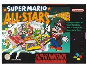 Super Mario All Stars (noe) m. kasse og manual (SNES)