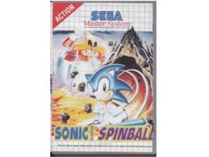 Sonic Spinball m. kasse og manual (silver) (SMS)