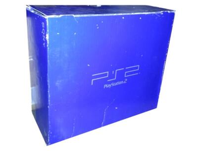 PS2 sort incl. 1 pad m. kasse (slidt) og manual