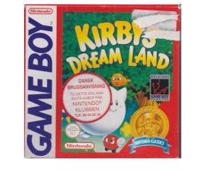 Kirby's Dreamland (classic) m. kasse (slidt) og manual  (ukv) (GameBoy)