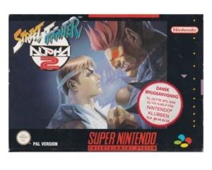 Street Fighter Alpha 2 (eur) m. kasse (skadet) (SNES)