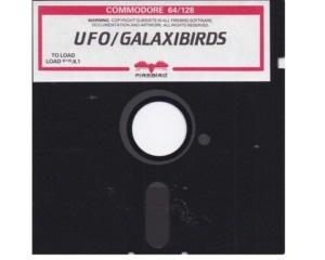 UFO / Galaxibirds (disk) u. kasse (Commodore 64)