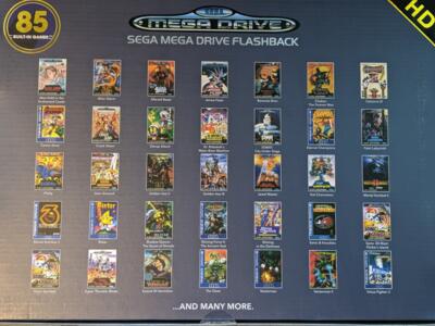 Sega Mega Drive Flashback HD m. 85 indb. spil m. kasse og manual