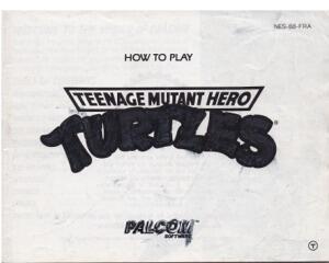 Teenage Mutant Hero Turtles (slidt) (FRA) (Nes manual)