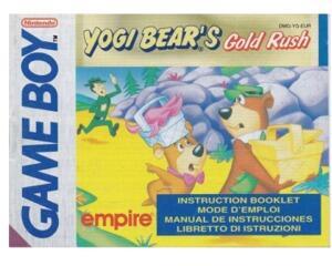 Yogi Bear's Gold Rush (EUR) (GameBoy manual)