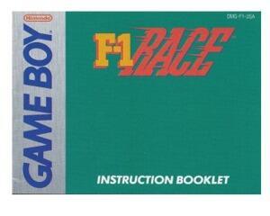 F1 Race (USA) (GameBoy manual)