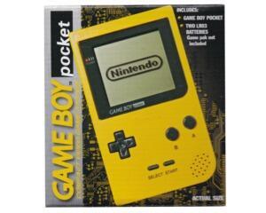 Game Boy Pocket (GBP) (scn) gul m. kasse og manual