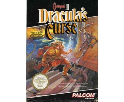 Castlevania III : Dracula's curse (fra) m. kasse og manual (NES)