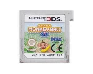 Super Monkeyball 3D u. kasse og manual (3DS)