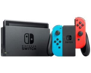 Nintendo Switch m. Neonrød/Neonblå Joy-Con (2019) (brugt)