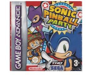 Sonic Pinball Party m. kasse og manual (GBA)