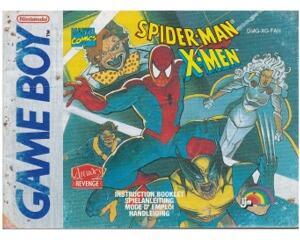 Spider-man X-man (UKV) (slidt) (GameBoy manual)