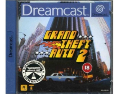 Grand Theft Auto 2 m. kasse og manual (Dreamcast)