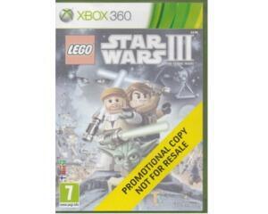 Lego : Star Wars III : The Clone Wars (promo) u. manual (Xbox 360)