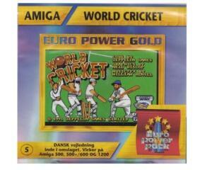 World Cricket (euro power pack) m. kasse og manual (Amiga)