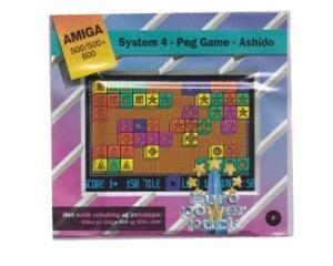 System 4 - Peg Game - Ashido (euro power pack) m. kasse og manual (Amiga)