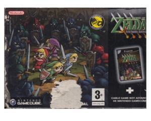 Zelda Four Sword Adventures (komplet) (spansk kasse (slidt) og manual) (GameCube)