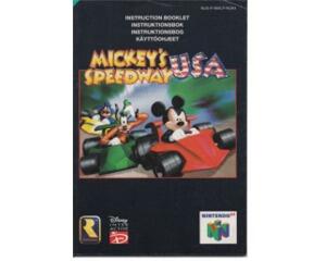 Mickey's Speedway USA (nuk) (N64 manual)