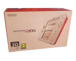 Nintendo 2DS (skadet) (Rød) m. kasse og manual
