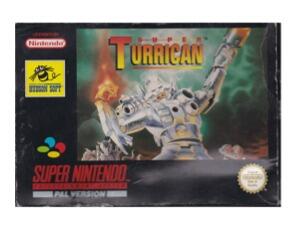 Super Turrican (aus) m. kasse (slidt) og manual (SNES)