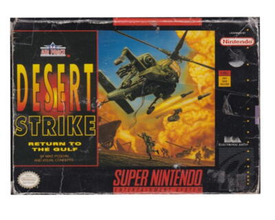 Desert Strike : Return to The Gulf (US) m. kasse og manual (SNES)
