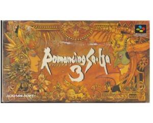 Romancing Sa Ga 3 m. kasse og manual (Jap) (SNES)