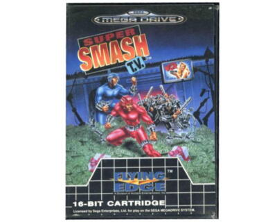 Super Smash TV m. kasse og manual (SMD)