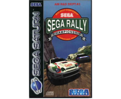 Sega Rally Championship m. kasse (skadet) og manual (Saturn)