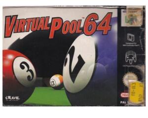 Virtual Pool 64 m. kasse (slidt) og manual (N64)