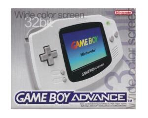 Game Boy Advance (scn) (hvid) m. kasse og manual