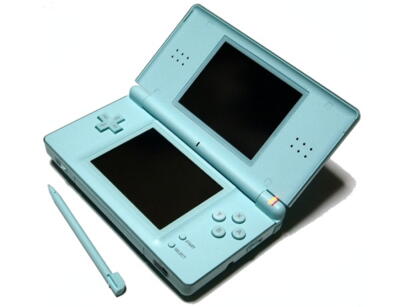 Nintendo DS Lite (Ice blue) m. kasse og manual