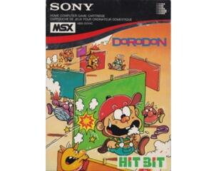 Dorodon m. kasse og manual (Sony MSX Hit Bit)