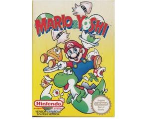 Mario & Yoshi (esp) m. kasse (slidt) og manual (NES)