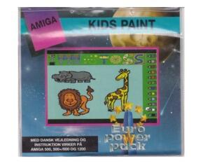 Kids Paint (euro power pack) m. kasse og manual (Amiga)