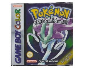 Pokemon Crystal (skadet) (GBC) m. kasse og manual