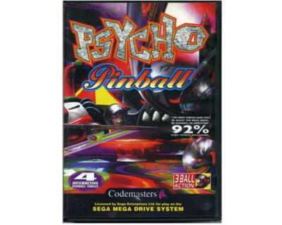 Psycho Pinball m. kasse og manual (SMD)