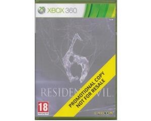 Resident Evil 6 u. manual (promo) (Xbox 360)