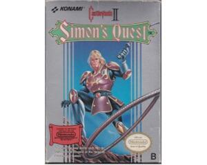 Castlevania II : Simon's quest (noe) m. kasse (misfarvet) og manual (NES)