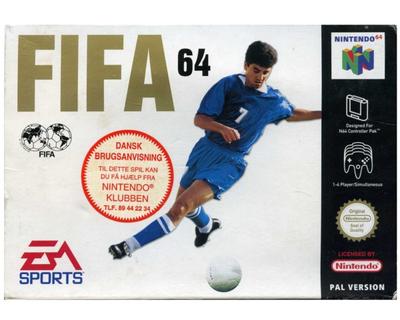 Fifa 64 m. kasse og manual (N64)