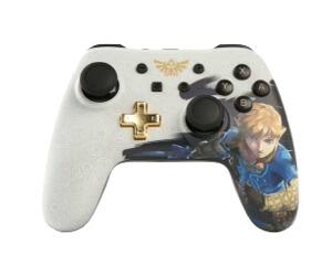 Switch Pro Controller m. ledning (Link hvid/guld) (Power A)