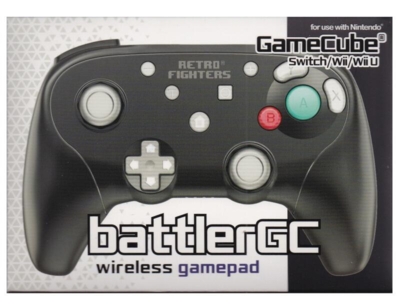 GameCube BattleGC Trådløs Controller (sort) (ny vare)